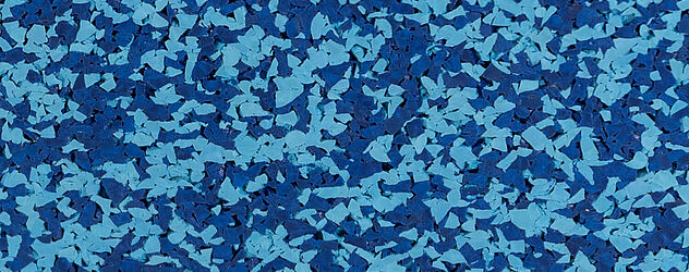 leuchtblau/dunkelblau