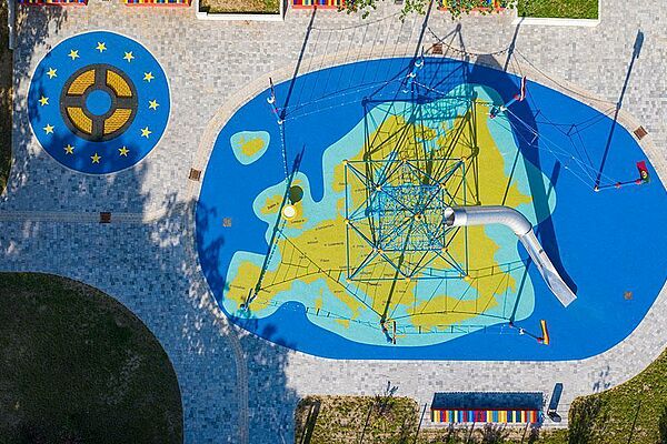 Der Spielplatz der Nationen in Magdeburg