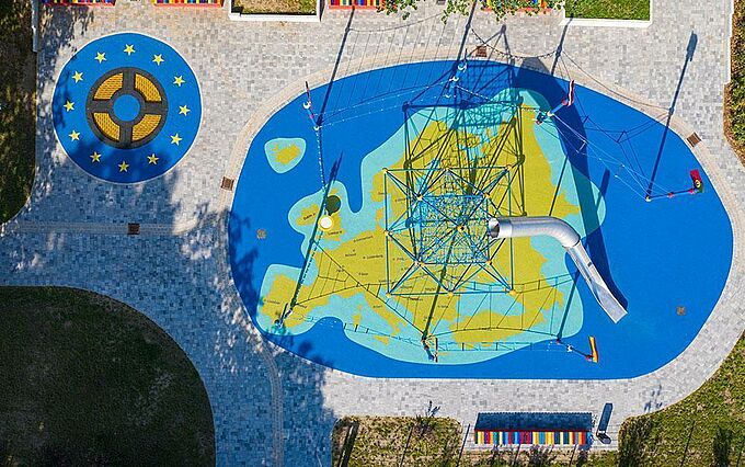 Der Spielplatz der Nationen in Magdeburg Der Spielplatz der Nationen in Magdeburg